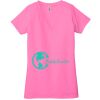 Ladies' Jersey Short-Sleeve Deep V-Neck T-Shirt Thumbnail