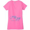 Ladies' Jersey Short-Sleeve Deep V-Neck T-Shirt Thumbnail