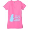 Ladies' Jersey Short-Sleeve Deep V-Neck T-Shirt Thumbnail