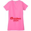 Ladies' Jersey Short-Sleeve Deep V-Neck T-Shirt Thumbnail