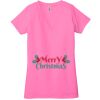 Ladies' Jersey Short-Sleeve Deep V-Neck T-Shirt Thumbnail