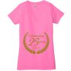 Ladies' Jersey Short-Sleeve Deep V-Neck T-Shirt Thumbnail