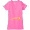 Ladies' Jersey Short-Sleeve Deep V-Neck T-Shirt Thumbnail