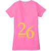Ladies' Jersey Short-Sleeve Deep V-Neck T-Shirt Thumbnail