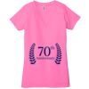 Ladies' Jersey Short-Sleeve Deep V-Neck T-Shirt Thumbnail