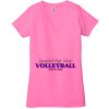 Ladies' Jersey Short-Sleeve Deep V-Neck T-Shirt Thumbnail