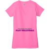Ladies' Jersey Short-Sleeve Deep V-Neck T-Shirt Thumbnail