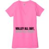 Ladies' Jersey Short-Sleeve Deep V-Neck T-Shirt Thumbnail