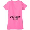 Ladies' Jersey Short-Sleeve Deep V-Neck T-Shirt Thumbnail