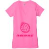 Ladies' Jersey Short-Sleeve Deep V-Neck T-Shirt Thumbnail