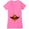 Ladies' Jersey Short-Sleeve Deep V-Neck T-Shirt Thumbnail