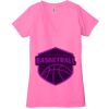 Ladies' Jersey Short-Sleeve Deep V-Neck T-Shirt Thumbnail