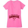 Ladies' Jersey Short-Sleeve Deep V-Neck T-Shirt Thumbnail