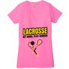 Ladies' Jersey Short-Sleeve Deep V-Neck T-Shirt Thumbnail