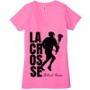 Ladies' Jersey Short-Sleeve Deep V-Neck T-Shirt Thumbnail
