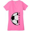 Ladies' Jersey Short-Sleeve Deep V-Neck T-Shirt Thumbnail