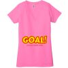 Ladies' Jersey Short-Sleeve Deep V-Neck T-Shirt Thumbnail