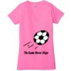 Ladies' Jersey Short-Sleeve Deep V-Neck T-Shirt Thumbnail