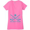 Ladies' Jersey Short-Sleeve Deep V-Neck T-Shirt Thumbnail