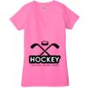 Ladies' Jersey Short-Sleeve Deep V-Neck T-Shirt Thumbnail