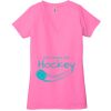 Ladies' Jersey Short-Sleeve Deep V-Neck T-Shirt Thumbnail