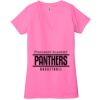 Ladies' Jersey Short-Sleeve Deep V-Neck T-Shirt Thumbnail
