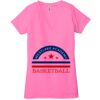 Ladies' Jersey Short-Sleeve Deep V-Neck T-Shirt Thumbnail