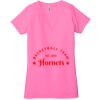 Ladies' Jersey Short-Sleeve Deep V-Neck T-Shirt Thumbnail