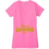Ladies' Jersey Short-Sleeve Deep V-Neck T-Shirt Thumbnail