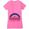 Ladies' Jersey Short-Sleeve Deep V-Neck T-Shirt Thumbnail