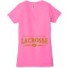 Ladies' Jersey Short-Sleeve Deep V-Neck T-Shirt Thumbnail