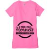 Ladies' Jersey Short-Sleeve Deep V-Neck T-Shirt Thumbnail