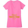 Ladies' Jersey Short-Sleeve Deep V-Neck T-Shirt Thumbnail