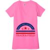 Ladies' Jersey Short-Sleeve Deep V-Neck T-Shirt Thumbnail
