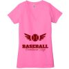 Ladies' Jersey Short-Sleeve Deep V-Neck T-Shirt Thumbnail