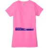 Ladies' Jersey Short-Sleeve Deep V-Neck T-Shirt Thumbnail