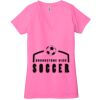 Ladies' Jersey Short-Sleeve Deep V-Neck T-Shirt Thumbnail