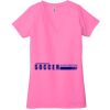 Ladies' Jersey Short-Sleeve Deep V-Neck T-Shirt Thumbnail