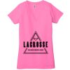 Ladies' Jersey Short-Sleeve Deep V-Neck T-Shirt Thumbnail