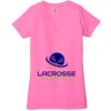 Ladies' Jersey Short-Sleeve Deep V-Neck T-Shirt Thumbnail