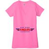 Ladies' Jersey Short-Sleeve Deep V-Neck T-Shirt Thumbnail
