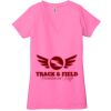 Ladies' Jersey Short-Sleeve Deep V-Neck T-Shirt Thumbnail