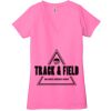 Ladies' Jersey Short-Sleeve Deep V-Neck T-Shirt Thumbnail