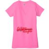 Ladies' Jersey Short-Sleeve Deep V-Neck T-Shirt Thumbnail