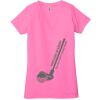 Ladies' Jersey Short-Sleeve Deep V-Neck T-Shirt Thumbnail