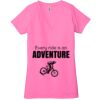 Ladies' Jersey Short-Sleeve Deep V-Neck T-Shirt Thumbnail