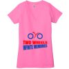 Ladies' Jersey Short-Sleeve Deep V-Neck T-Shirt Thumbnail
