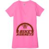 Ladies' Jersey Short-Sleeve Deep V-Neck T-Shirt Thumbnail