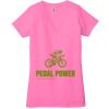 Ladies' Jersey Short-Sleeve Deep V-Neck T-Shirt Thumbnail