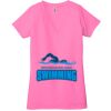 Ladies' Jersey Short-Sleeve Deep V-Neck T-Shirt Thumbnail